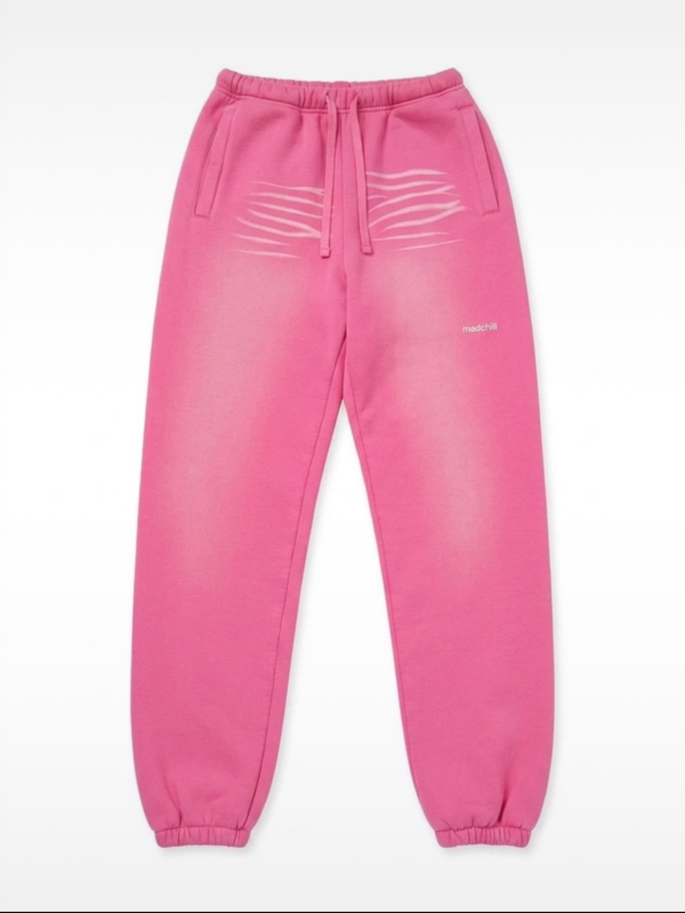 Madchill Pink Graphic Joggers - Size Medium